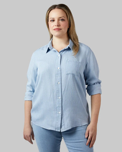 DENIM CHAMBRAY STRIPE