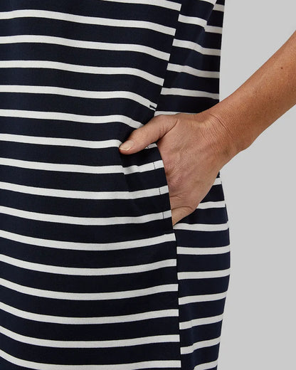 NAVY/OFF WHITE STRIPE