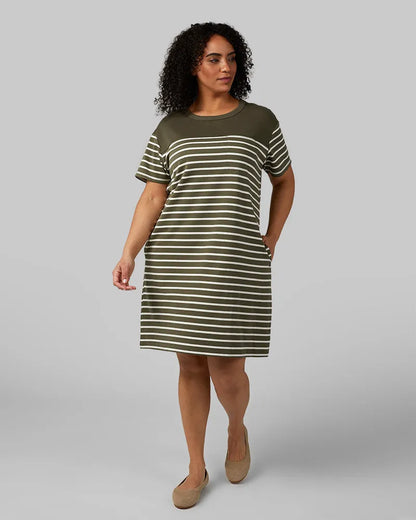 MILITARY OLIVE/OFF WHITE STRIPE