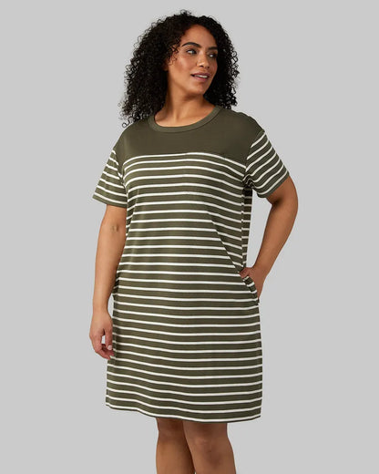MILITARY OLIVE/OFF WHITE STRIPE