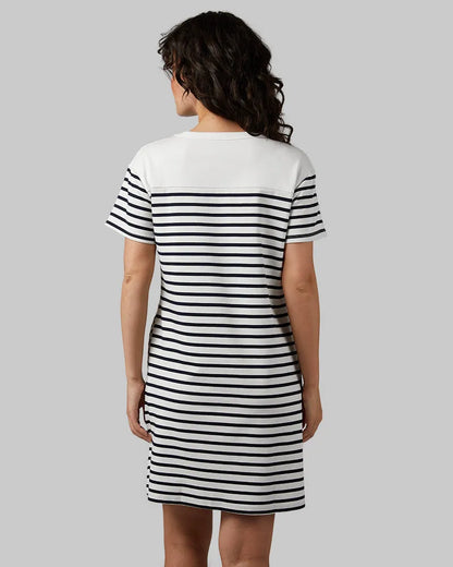 OFF WHITE/NAVY STRIPE