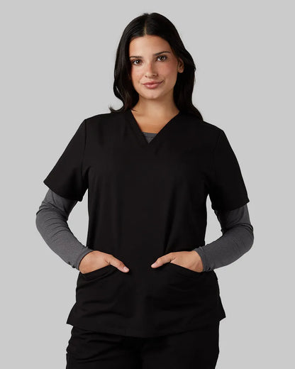 Women's 2-Pocket V-Neck Scrub Top